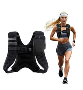 Adjustable Weighted Vest with Reflective Stripes